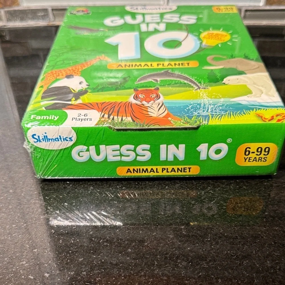 NEW Skillmatics Guess in 10 Animal Planet Kids Card Game